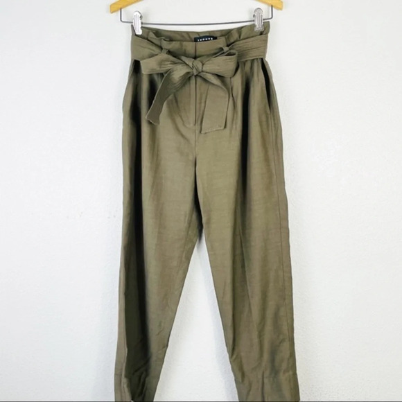 TROUVÉ Tie Waist‎ High Rise Pants Size 0 - Picture 5 of 9